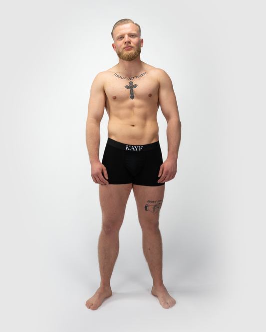 Bambus Boxershorts – Black Beauty - Slimfit - 3er Pack