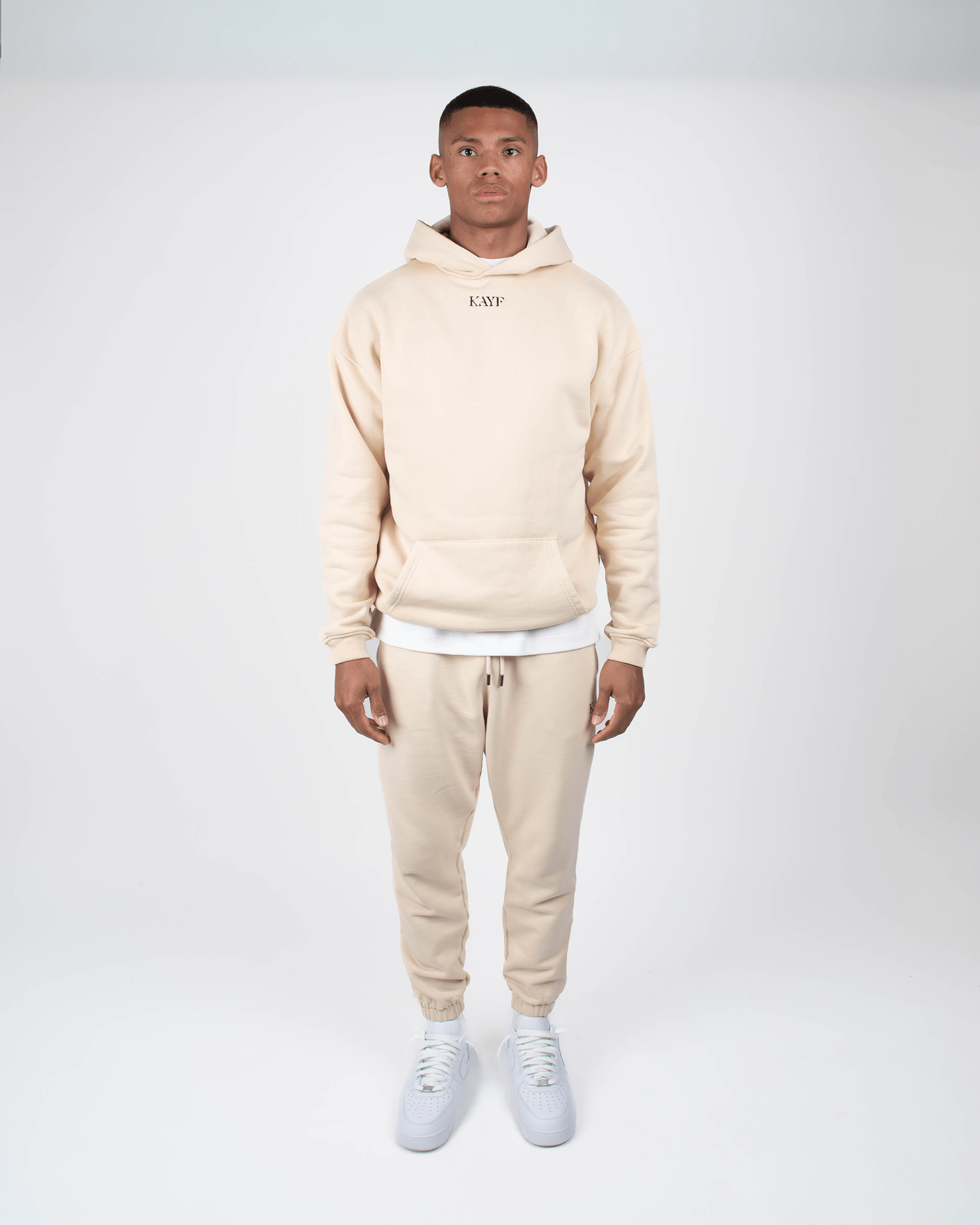 Pegador Colne Oversized Hoodie Beige Herren Sand Oversized Hoodie